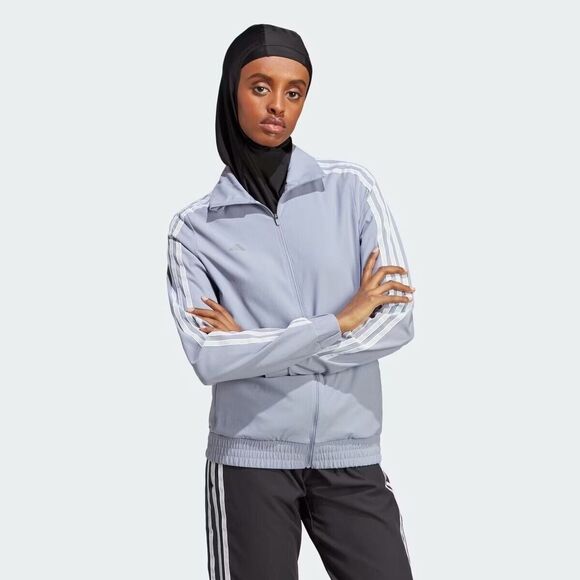 Adidas women Large The Trackstand Cycling Jacket TOP HR4628 light blue NEW - Picture 7 of 16